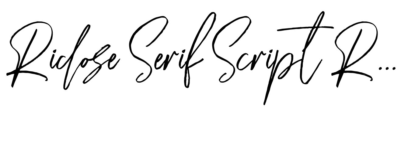 Riclose Serif Script Regular